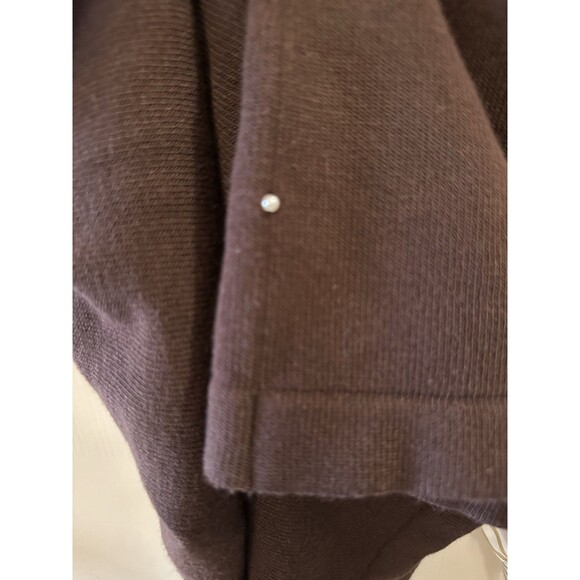 Pearl by Lela Rose Brown Knit Sweater Dress Contrast Stripe Sleeves Size XS EUC - Picture 5 of 7